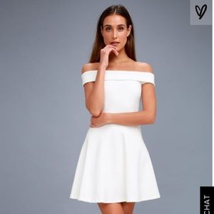 LULUS OFF THE SHOULDER DRESS
